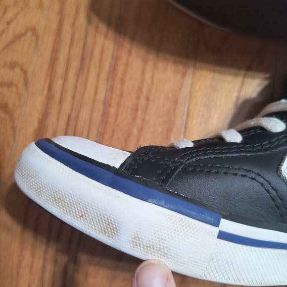 Converse All Star high top Velcro strap shoes, size children's 1.5 - Picture 3 of 12